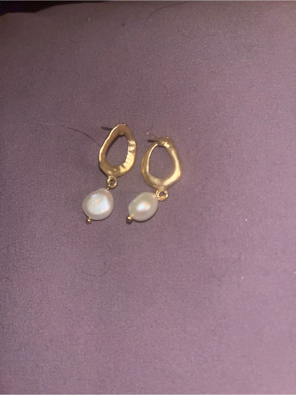 Gold Pearl Drop Earrings - Women Jewelry